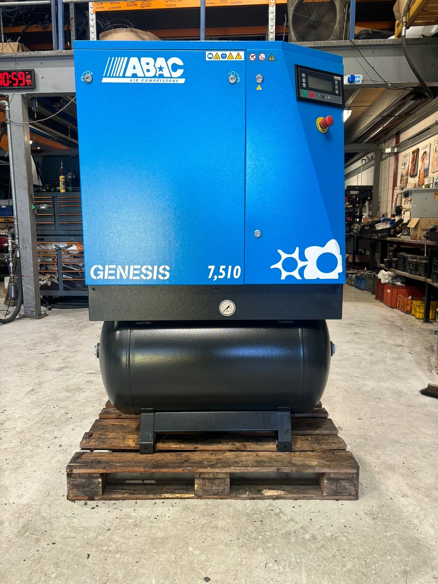 英国航空 旅客機B AC-111-510 ABAC Genesis 7.5 10 BAR 36.7 CFM 7.5 Kw Screw Compressor